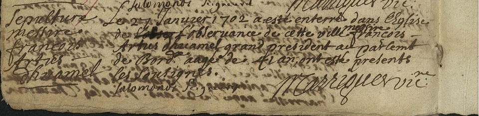 Actes de décès 