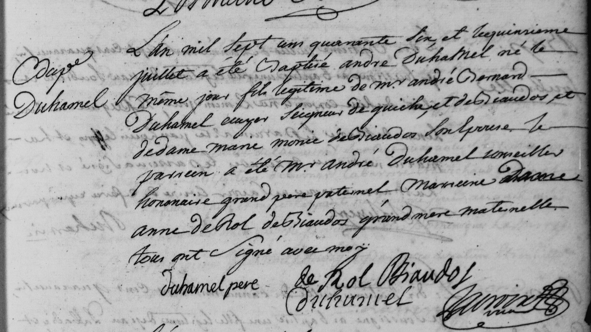Acte de baptême