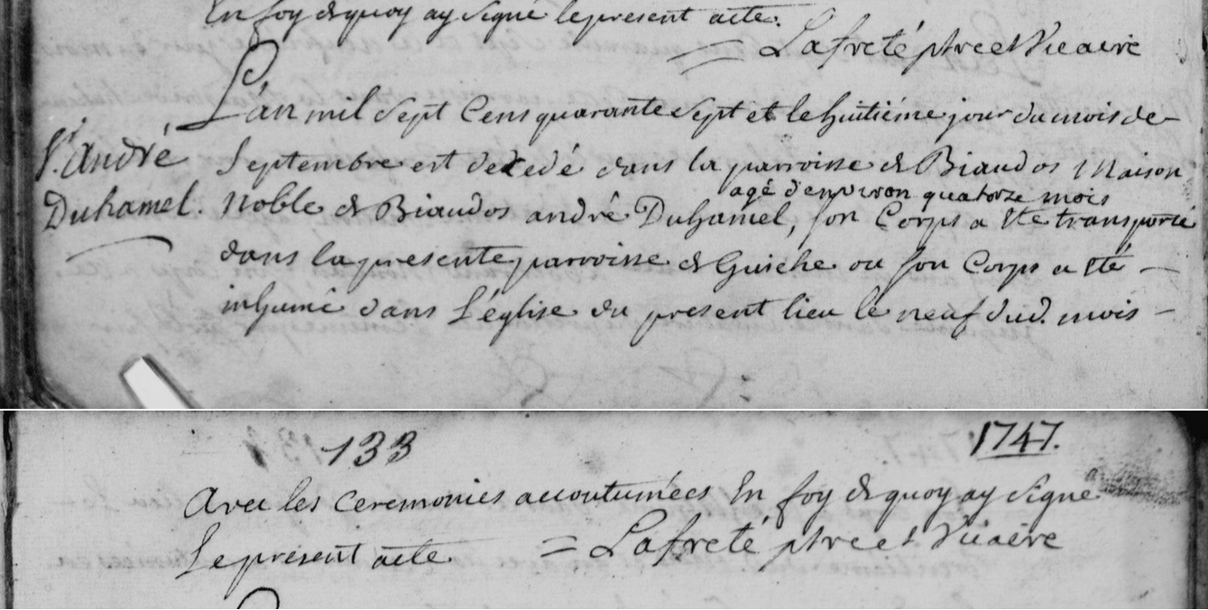 Acte de décès