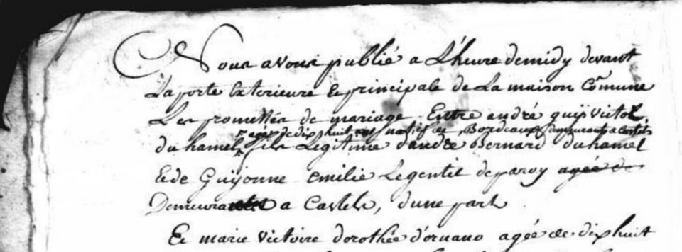 Acte de mariage 1