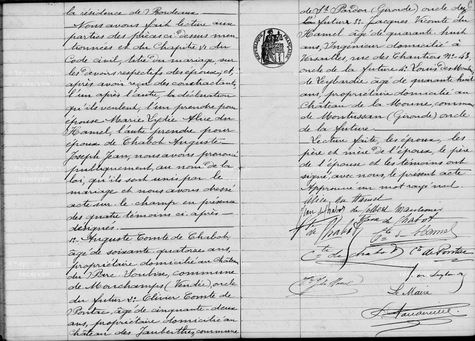 acte mariage page 2