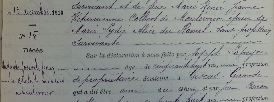 Décès de Jean