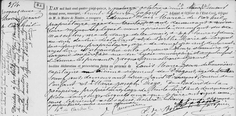 acte naissance