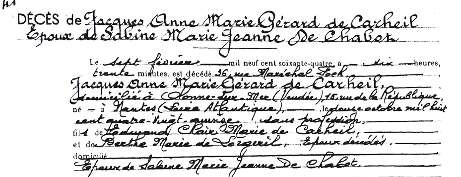 acte de décès