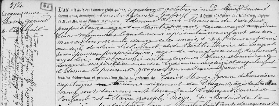 acte de naissance