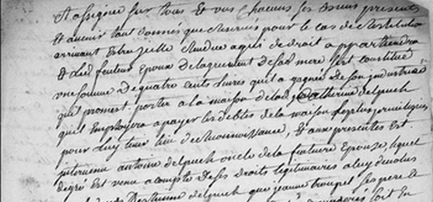 contrat de Mariage d'Antoine TROUPEL 3<sup>ème</sup> du nom - Marguerite GINIOUX, 3/4