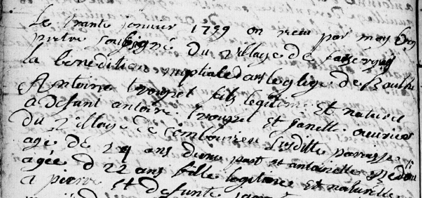 d'Antoine TROUPEL 2ème du nom - Antoinette REDOULY