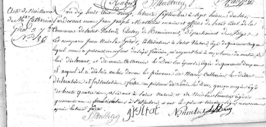 Baptème d'Anne